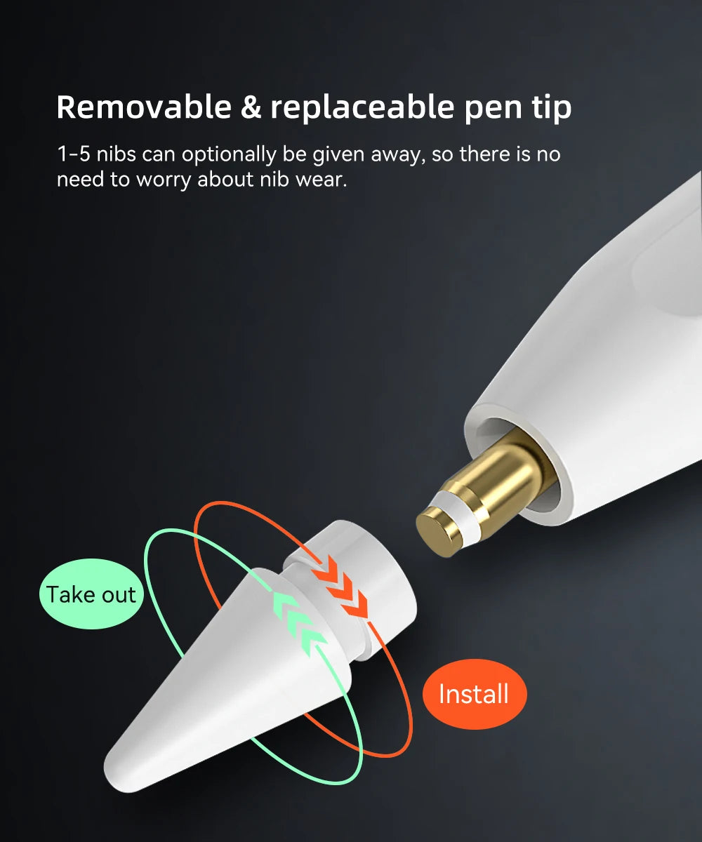 For iPad Pencil 2025 M3 Stylus Pen for Air 6 M2 Pro M4 M5 with Palm Rejection for iPad Pro 11 12.9 13 7/8/9/10/11th mini5 6 7 ﻿