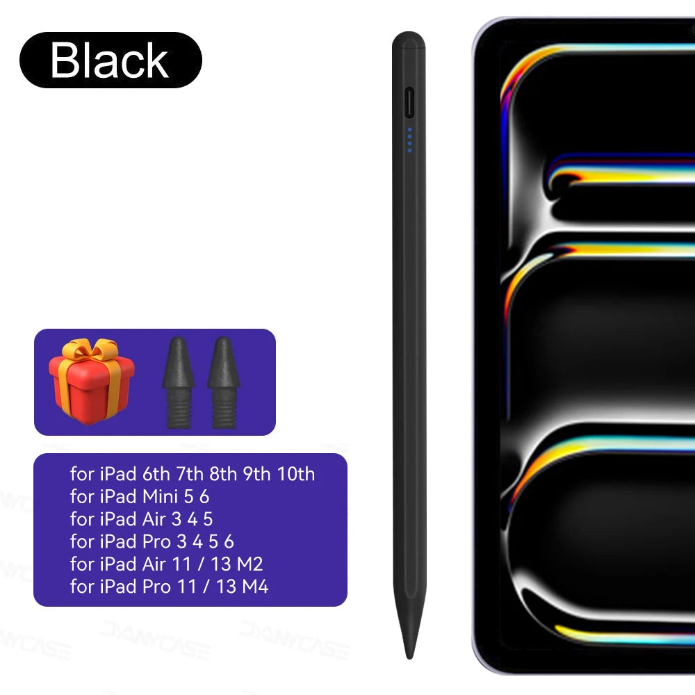 For iPad Pencil 2025 M3 Stylus Pen for Air 6 M2 Pro M4 M5 with Palm Rejection for iPad Pro 11 12.9 13 7/8/9/10/11th mini5 6 7 ﻿