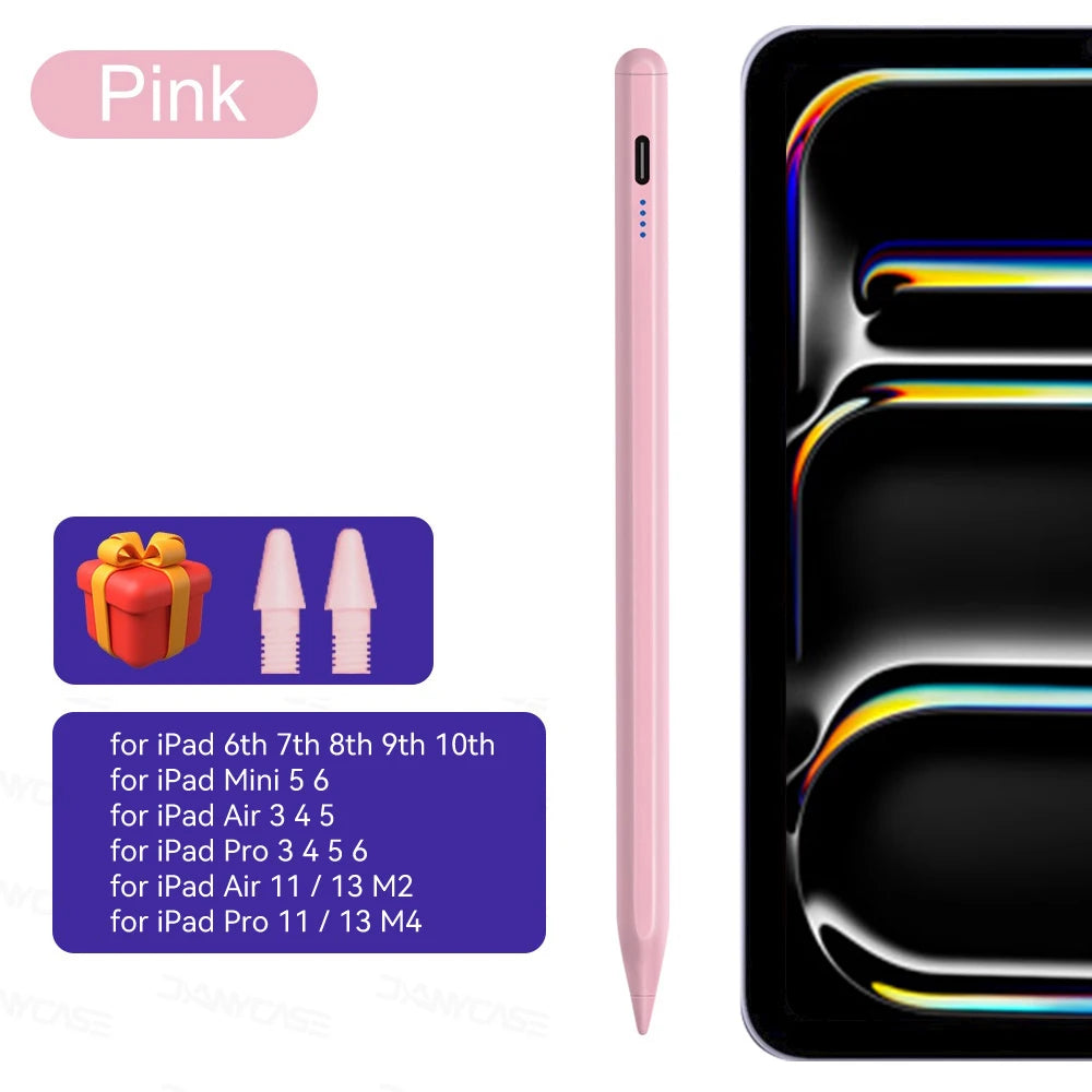 For iPad Pencil 2025 M3 Stylus Pen for Air 6 M2 Pro M4 M5 with Palm Rejection for iPad Pro 11 12.9 13 7/8/9/10/11th mini5 6 7 ﻿