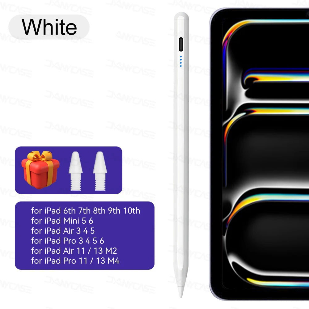 For iPad Pencil 2025 M3 Stylus Pen for Air 6 M2 Pro M4 M5 with Palm Rejection for iPad Pro 11 12.9 13 7/8/9/10/11th mini5 6 7 ﻿