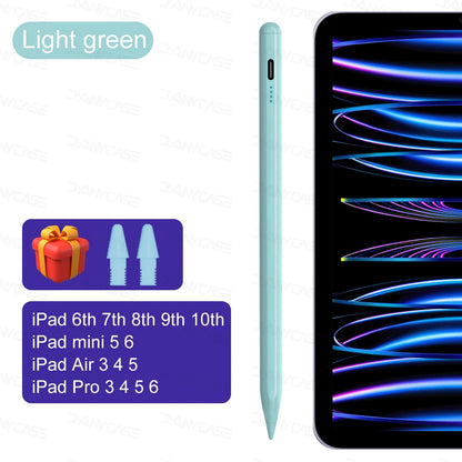 For iPad Pencil 2025 M3 Stylus Pen for Air 6 M2 Pro M4 M5 with Palm Rejection for iPad Pro 11 12.9 13 7/8/9/10/11th mini5 6 7 ﻿
