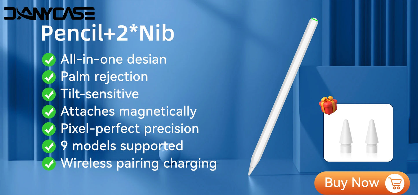 For iPad Pencil 2025 M3 Stylus Pen for Air 6 M2 Pro M4 M5 with Palm Rejection for iPad Pro 11 12.9 13 7/8/9/10/11th mini5 6 7 ﻿