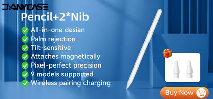 For iPad Pencil 2025 M3 Stylus Pen for Air 6 M2 Pro M4 M5 with Palm Rejection for iPad Pro 11 12.9 13 7/8/9/10/11th mini5 6 7 ﻿